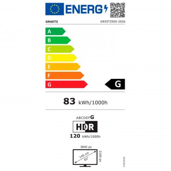 Graetz 55" 4K UHD Smart TV GR55T2950 – Tizen